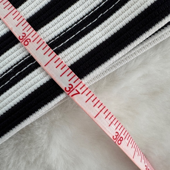 NWT Francesca’s B&W Striped Shift Dress, Size Large - Picture 11 of 11